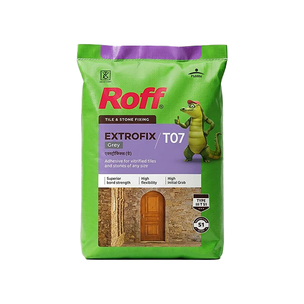 Roff T07 Extrofix Tile Adhesive, Grey, 20 Kg Bag